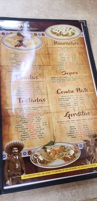 Menu photo 5 los tres amigos Chicago, IL