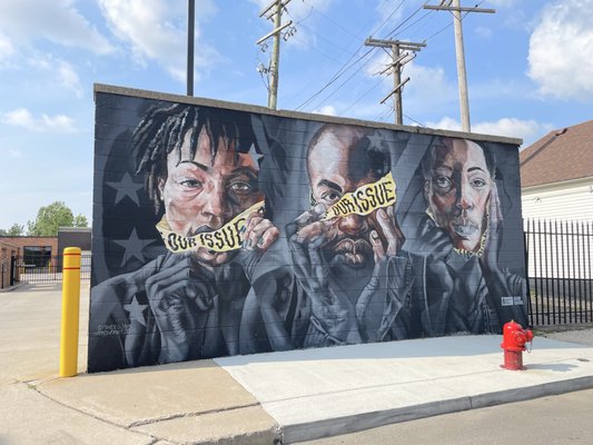 Photo of Dequindre Cut Greenway - Detroit, MI, US. This mural is in Eastern Market