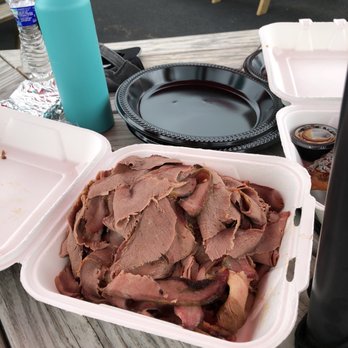 Archie's Barbeque - 2 pounds of thinly sliced brisket - Barbeque Near Me - McHenry, Maryland