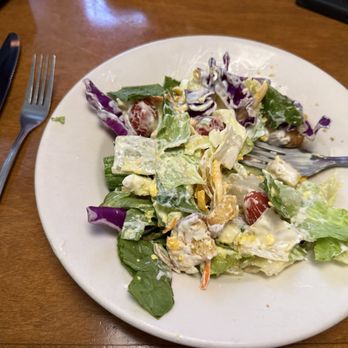 Texas Roadhouse - House Salad with blue cheese dressing - Barbeque Near Me - Hot Springs, Arkansas
