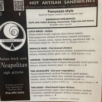 Fibonacci’s Pizzeria - Menu - Pizza Near Me - Columbus, Ohio