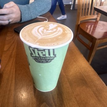Stell Coffee & Tea - The caramel latte - Coffee & Tea Near Me - Redlands, California