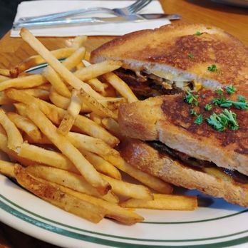 The Third - Brisket Patty Melt $13.50 plus $1.25 for bacon. With fries. - Bars Near Me - Ottawa, Ontario