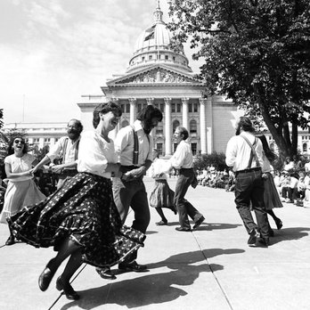 Wisconsin State Capitol - Kickapoo Cloggers performing in front of Wisconsin State Capitol. - Landmarks & Historical Buildings Near Me - Madison, Wisconsin Wisconsin State Capitol - Kickapoo Cloggers performing in front of Wisconsin State Capitol. - Landmarks & Historical Buildings Near Me - Madison, Wisconsin