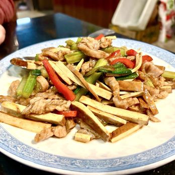 Szechwan Garden - Shredded Pork with Dry Bean Curd, XLNT! - Szechuan Near Me - Artesia, California Szechwan Garden - Shredded Pork with Dry Bean Curd, XLNT! - Szechuan Near Me - Artesia, California