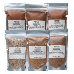 Pinch Spice Market - BBQ Bundle (Deluxe 6-Pack of Organic Meat Rubs & Seasonings)