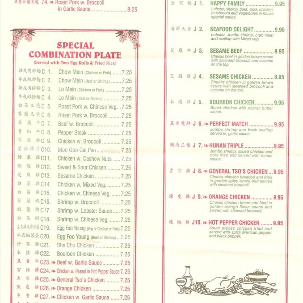 Jade Buffet - the menu for jade's special combination plate - Chinese Near Me - Cincinnati, Ohio Jade Buffet - the menu for jade's special combination plate - Chinese Near Me - Cincinnati, Ohio
