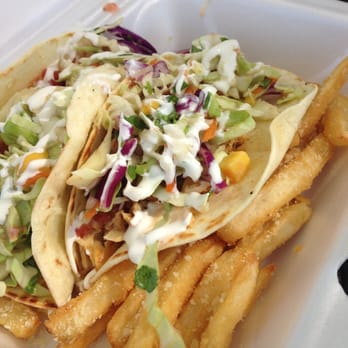Roaming Fork - OK fish tacos - looked better than they tasted! - Street Vendors Near Me Roaming Fork - OK fish tacos - looked better than they tasted! - Street Vendors Near Me