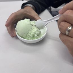 Couldn't resist the pistachio ice cream!