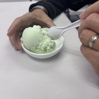 Icy King - Couldn't resist the pistachio ice cream! - Juice Bars & Smoothies Near Me - Leesburg, Florida