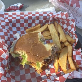 The Cookshak - Bacon cheeseburger with fries, mac & cheese - Barbeque Near Me - Big Bear Lake, California The Cookshak - Bacon cheeseburger with fries, mac & cheese - Barbeque Near Me - Big Bear Lake, California