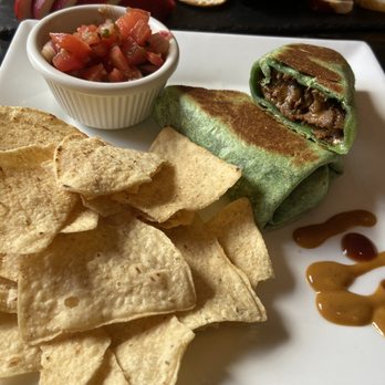 Sangrias Wine And Tapas Bar - Spicy beef burrito - Tapas Bars Near Me - St. Augustine, Florida