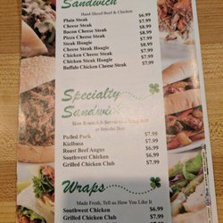 Steemers Pub - Menu
