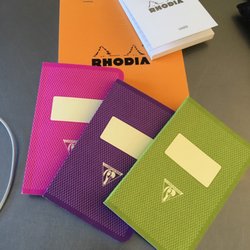 Gibert Jeune - Some cute 3x5 Clairefontiane notebooks and a large and small Rhodia pad from Gilbert Jeune