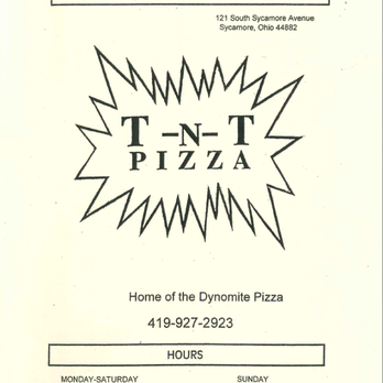 T-N-T Pizza - 12/28/2019 - Pizza Near Me - Sycamore, Ohio T-N-T Pizza - 12/28/2019 - Pizza Near Me - Sycamore, Ohio