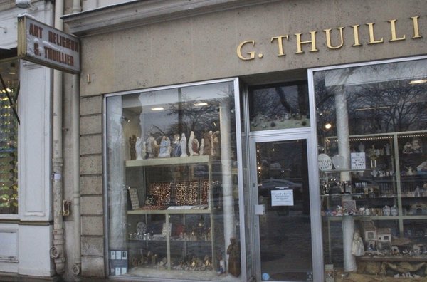 Ancien écrin à Bijoux G. THUILLIER - Place St Sulpice Paris - Pour Pendentif Ou Petite Bijouterie - Occasion