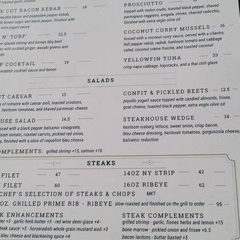 element: steak. seafood. pasta. - Menu - Steakhouses Near Me - Sarasota, Florida