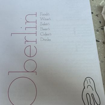 Oberlin - Menu - New American Near Me - Providence, Rhode Island