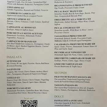 Artusi Restaurant - Lunch Menu - Italian Near Me - New Westminster, British Columbia