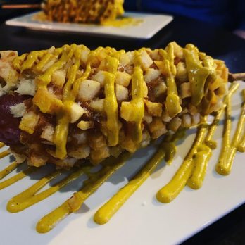 Moonflower - Korean Corn Dog (only avail during happy hour) - Cocktail Bars Near Me - Chicago, Illinois