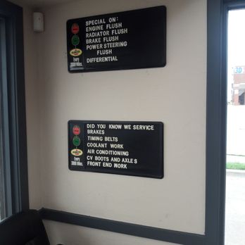 Kwik Kar - Indoor signs - Auto Repair Near Me - Lewisville, Texas