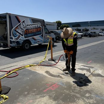 Rooter Flushers Plumbing & Drains - Darwin is working hard to fix the broken water line. If you need help, give us a call today. We're here to provide solutions! - Plumbing Near Me
