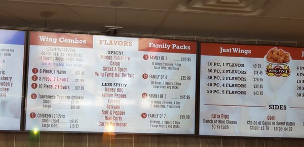 Menu photo 3 Wing Tyme Albuquerque, NM