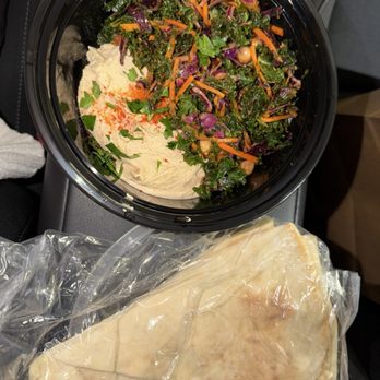 Nicholas Restaurant - Pita Bread, Hummus, cabbage kale garbanzo salad - Mediterranean Near Me - Portland, Oregon Nicholas Restaurant - Pita Bread, Hummus, cabbage kale garbanzo salad - Mediterranean Near Me - Portland, Oregon