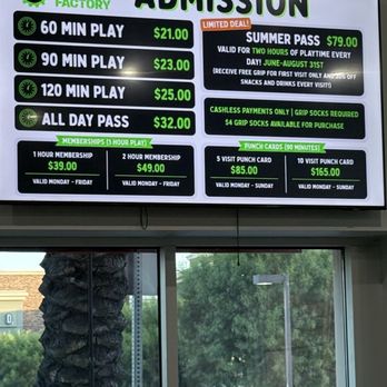 Ninja Factory - Pricing - Indoor Playcenter Near Me - Rancho Cucamonga, California Ninja Factory - Pricing - Indoor Playcenter Near Me - Rancho Cucamonga, California