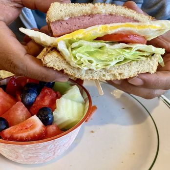 Bosco's Diner - Spam egg sandwich on sourdough. - American Near Me - Victorville, California