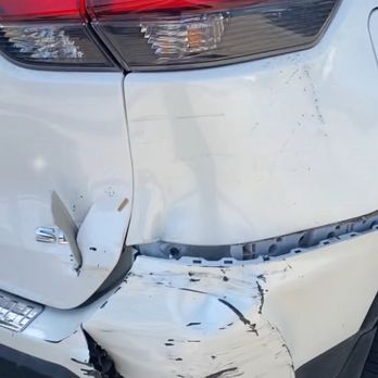 Lubbock Collison Center - You can still see pieces of the other car lodged in the rear & the bumper/sensor/hatch were all damaged .. - Body Shops Near Me - Lubbock, Texas Lubbock Collison Center - You can still see pieces of the other car lodged in the rear & the bumper/sensor/hatch were all damaged .. - Body Shops Near Me - Lubbock, Texas