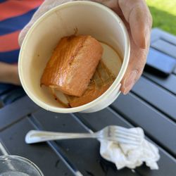 The Cove Restaurant - Salmon for the dog