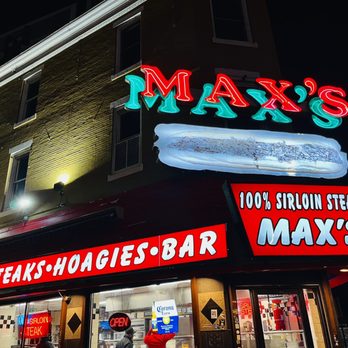 Max's Steaks - the exterior of a restaurant - Sandwiches Near Me - Philadelphia, Pennsylvania