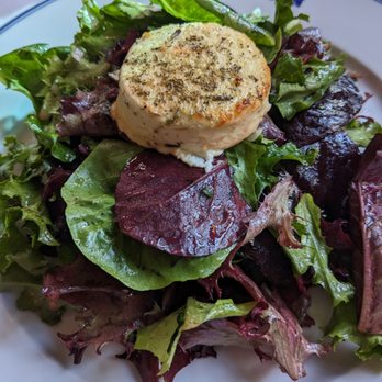 Bouchon - Warm, herby goat cheese salad.  That's going on my home menu. - French Near Me - Las Vegas, Nevada