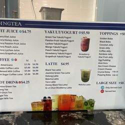 Ding Tea - Menu