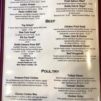 Heidi's Of Gresham - Menu, page 5 - American Near Me - Gresham, Oregon Heidi's Of Gresham - Menu, page 5 - American Near Me - Gresham, Oregon