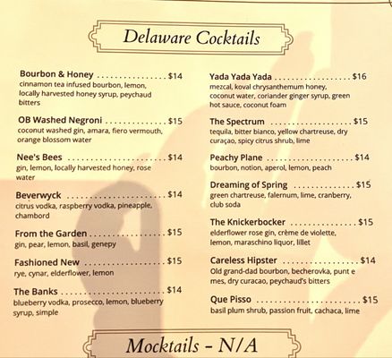 Menu photo 2 The Delaware Restaurant & Bar Albany, NY Menu photo 2 The Delaware Restaurant & Bar Albany, NY