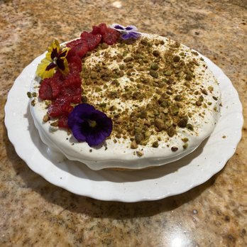 Beverley Witty Private Chef - Olive oil cake with a pistachio crumble - Personal Chefs Near Me