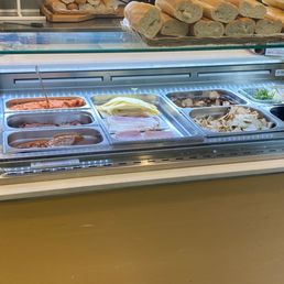 Very fresh meats and various toppings