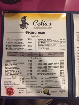 Menu photo 3 Celia's Restaurant El Centro, CA Menu photo 3 Celia's Restaurant El Centro, CA