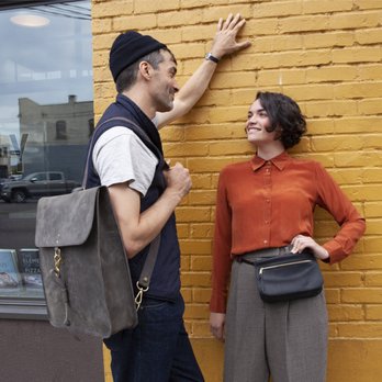 xobruno - Baronne bag in smoke and Treme bag in black at xobruno studio/shop. 811 E Burnside #119 PDX - Leather Goods Near Me - Portland, Oregon xobruno - Baronne bag in smoke and Treme bag in black at xobruno studio/shop. 811 E Burnside #119 PDX - Leather Goods Near Me - Portland, Oregon