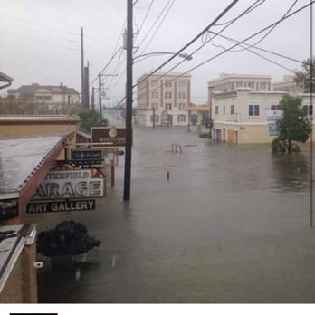 PuroClean Emergency Restoration Services - 137 King Street during Hurricane Matthew. Our building is on the left. - Damage Restoration Near Me - St. Augustine, Florida