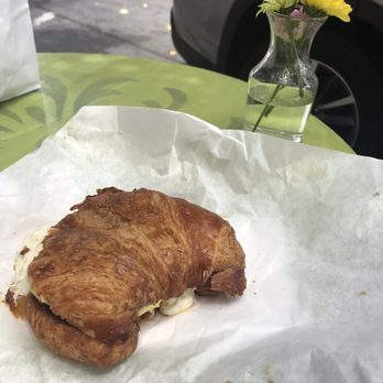 Cafe De L' Opera - Mozzarella, egg and fig jam croissant - Coffee & Tea Near Me - San Diego, California
