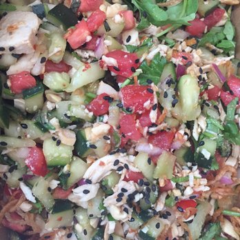 Moxie Eatery - Thai Chicken Salad - fresh, flavorful, and it has a little kick to it! So delicious! - Cafes Near Me - Denver, Colorado