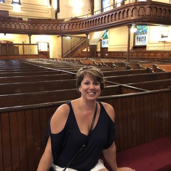Old Stone Church - Sitting in Mrs Lincoln's pew - Churches Near Me - Cleveland, Ohio