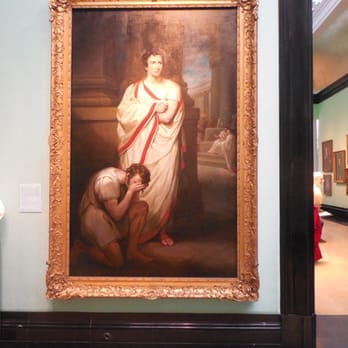 National Portrait Gallery - Edward Kean, great tragic actor, in his role of Brutus after condemning his son Titus to be executed, 1819, by James Northcote. - Art Galleries Near Me - London, XGL