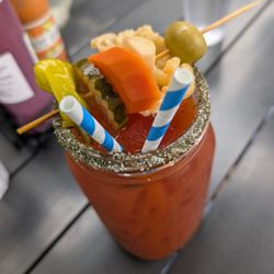 Jam On Hawthorne - Dill infused vodka  Vegan Bloody Mary