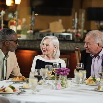 Crane's Mill - A five-course dinner is served every evening in the Candleberry Dining Room. - Retirement Homes Near Me - West Caldwell, New Jersey Crane's Mill - A five-course dinner is served every evening in the Candleberry Dining Room. - Retirement Homes Near Me - West Caldwell, New Jersey