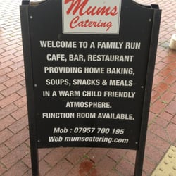 Mum's Catering - Menu board outside