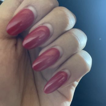 D's House Nails - I'm now realizing how horribly painted these are. Notice the sides are all clear. - Nail Salons Near Me - Pleasant Hill, California